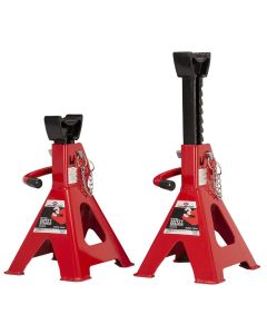 INT3303A image(0) - American Forge & Foundry AFF - Jack Stands - 3 Ton Capacity - Ratcheting - Double Locking - Pair