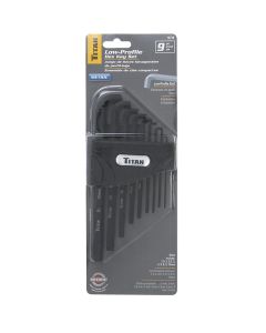 TITAN 9-PC METRIC LOW PROFILE HEX KEY SET