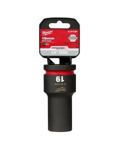 Milwaukee Tool SHOCKWAVE Impact Duty  3/4"Drive 19MM Deep 6 Point Socket