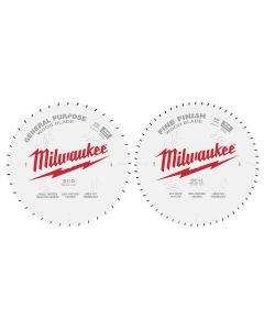 MLW48-40-1036 image(1) - Milwaukee Tool Circular Saw Two-Pack Wood Cutting Blades 10" 40T + 60T