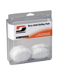 Dynabrade 3" Terry-Cloth Buffing Pads (Four in clear pkg.)