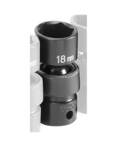 GRE1018UM image(0) - Grey Pneumatic SOC 18MM 3/8D IMP UNIV 6PT