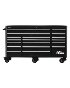 HOMHX04072171 image(0) - Homak Manufacturing 72 in. HXL 17-Drawer Roller Cabinet - Black