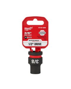MLW49-66-6200 image(0) - Milwaukee Tool SHOCKWAVE Impact Duty 1/2"Drive 3/8" Standard 6 Point Socket