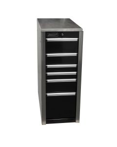 HOMHX08015061 image(0) - Homak Manufacturing HXL 6-Drawer Side Cabinet - Black