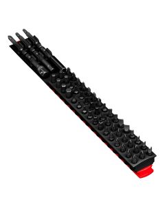 ERN5740 image(0) - 13" 54 Tool Magnetic Bit Bar - Red/Black