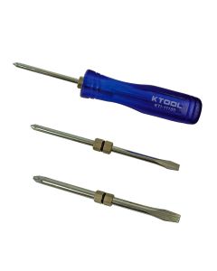 KTI11100 image(0) - K Tool International 6-in-1 Interchangeable Screwdriver Set