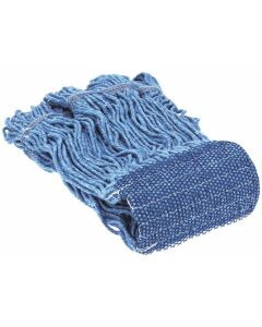 MRO08625386 image(0) - Msc Industrial Supply 5" Blue Head Band, Small Blended Fiber Loop End Mop Head