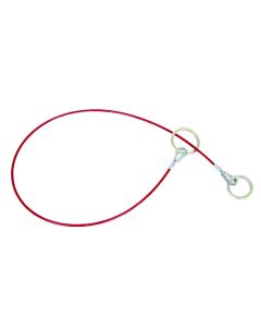 PeakWorks PeakWorks - Cable Anchor Sling, 1/4" PVC Coated Galv. Cable - 2 O-Rings - 6 FT