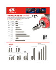 IRTEA44H image(0) - Ingersoll Rand DXS 1/2" Drive 4" Extended Anvil Attachment