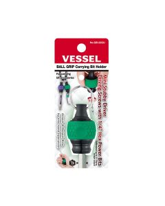 VESQB22GU image(0) - Vessel Tools BALL GRIP Carrying Bit Holder (Green) No.QB-22GU