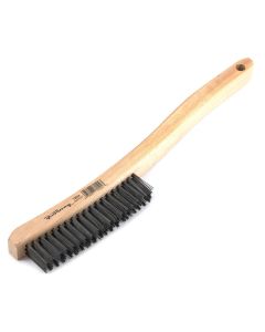 FOR70504 image(0) - Forney Industries Scratch Brush with Long Handle, Carbon, 3 x 19 Rows