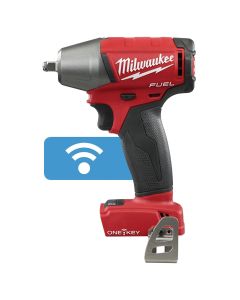 MLW2758-20 image(1) - Milwaukee Tool M18 FUEL with ONE-KEY 3/8" Compact Impact Wrench w/ Friction Ring (Tool Only)
