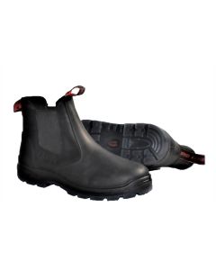 Avenger Work Boots Avenger Work Boots - CHELSEA Series - Men's Boots - Composite Toe - CT|EH|SR|PR - Black/Black - Size: 11M