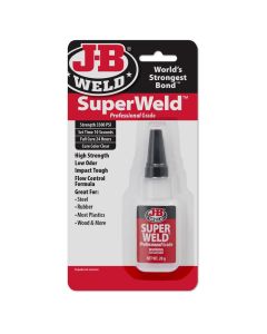 J-B Weld 33120 SuperWeld Glue - Clear Super Glue - 20 g