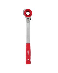 MLW48-22-9213M image(0) - Milwaukee Tool Lineman's High-Leverage Ratcheting Wrench w/ Milled Strike Face
