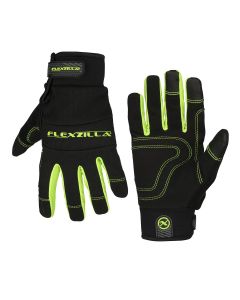 LEGGH300XL image(0) - Legacy Manufacturing Flexzilla&reg; High Dexterity General Purpose Gloves, Synthetic Leather, Black/ZillaGreen&trade;, XL