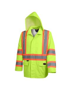 SRWV1081360U-XL image(0) - Pioneer - Hi-Vis Safety Rainwear Jacket - Yellow/Green - Size XL