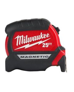 MLW48-22-0325 image(1) - Milwaukee Tool 25ft Compact Wide Blade Magnetic Tape Measure