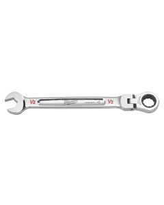 MLW45-96-9814 image(0) - Milwaukee Tool 1/2" Flex Head Ratcheting Combination Wrench