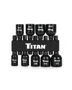 TIT16298 image(0) - Titan 9 pc. SAE Magnetic Nut Setter