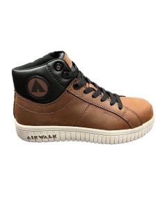 Airwalk AIRWALK - SD10 DEUCE MID Series - Women's Mid Top Shoe - SD10|CT|SR - Black/Brown/Dark Gray - Size: 7W