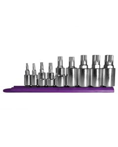 MAY16024 image(0) - Mayhew 9PC Triple Square Socket Bit Set