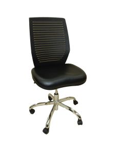 LDS1010533 image(0) - ShopSol Dental Lab Chair, Plastic Back Black Seat