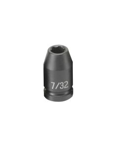 Grey Pneumatic SOC 7/32 1/4D IMP 6PT