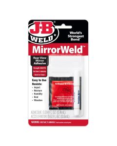 JBW33701 image(0) - J B Weld J-B Weld 33701 MirrorWeld Rear View Mirror Adhesive - 0.2 oz.