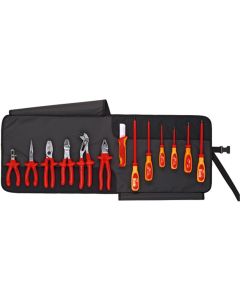 KNP9K008003US image(0) - KNIPEX 13PC ELECTRICIANS SET IN POUCH