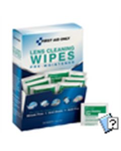 FAO91295 image(0) - First Aid Only Lens Cleaning Wipes 100/box