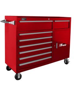 56 in. H2Pro Series 8 Drawer Rolling Cabinet, Red