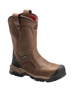 Avenger Work Boots Ripsaw Wellington Series - Men's Boots - Aluminum Toe - IC|EH|SR|PR - Brown/Black - Size: 10.5W