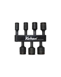 KKN113.502B-7-H image(0) - Ko-ken USA 1/4 Hex Dr. 7 Piece Impact 6-Point Metric NUT GRIP&Acirc;&reg; Nut Setters 7-14mm