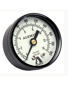 Alemite Air Pressure Gauge, Back Mount