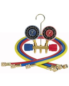 Robinair MANIFOLD GAUGE SET WITH THREE 36" HOSES