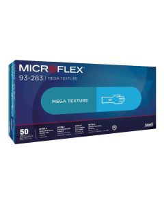 MFX93283110 image(0) - Microflex 93-283 MEGA TXT GLOVES BLUE 2XL (10.5-11)
