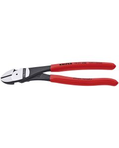KNP7421-8 image(0) - KNIPEX 8 Ultra High Lvg Diag Cutter W/12 Deg Curved Head