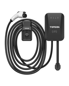 TOPEC00175 image(0) - PulseQ AC Home EV Charger 25FT - 40A Level 2 EV Charger w/25FT Cable J1772 Plug, RFID Mode