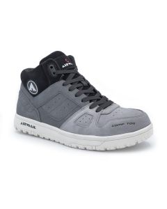 FSIAW6351-8.5W image(0) - Airwalk AIRWALK - MONGO MID Series - Men's Mid Top Shoe - CT|EH|SR - Gray/White - Size: 8.5W