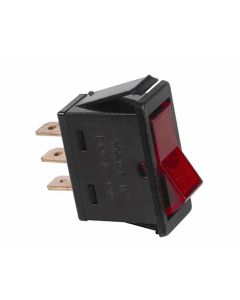 JTT2602J image(0) - The Best Connection 20 Amp 12V Red Rocker Switch