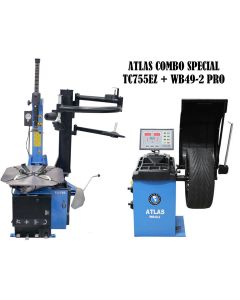 ATETCWB-COMBO4-FPD image(0) - Atlas Automotive Equipment Atlas Equipment TC755EZ Rim Clamp Tire Changer + WB49-2-PRO Wheel Balancer Combo Package