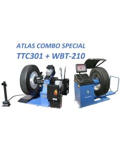 ATETTCWB-COMBO1-FPD image(0) - Atlas Equipment TC301 Tire Changer+WBT210 Wheel Balancer Combo