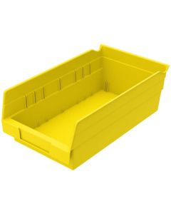 MRO89827091 image(0) - MSC Shelf Bin, Yellow, 4" H x 11-5/8" L x 6-5/8" W