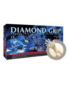 DIAMOND GRIP PF LATEX GLOVES LARGE 100PK