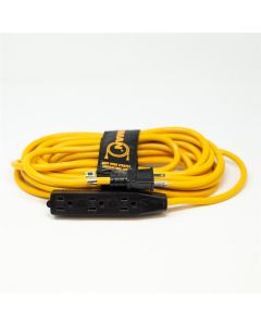 25ft 14 Gauge Household Cord with Triple Tap and Storage Strap