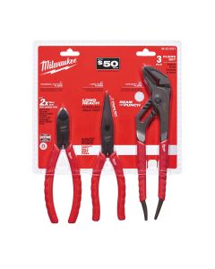 MLW48-22-6331 image(0) - Milwaukee Tool Comfort Grip Pliers Kit - 3 PC