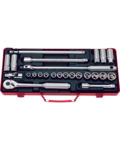 KKN4275 image(0) - Ko-ken USA 4275 1/2 Sq. Dr. Socket set   6 point   24 pieces