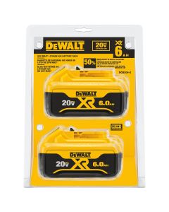 DWTDCB206-2 image(0) - DeWalt 20V MAX 6.0 AH LI-ION BATTERY 2PK